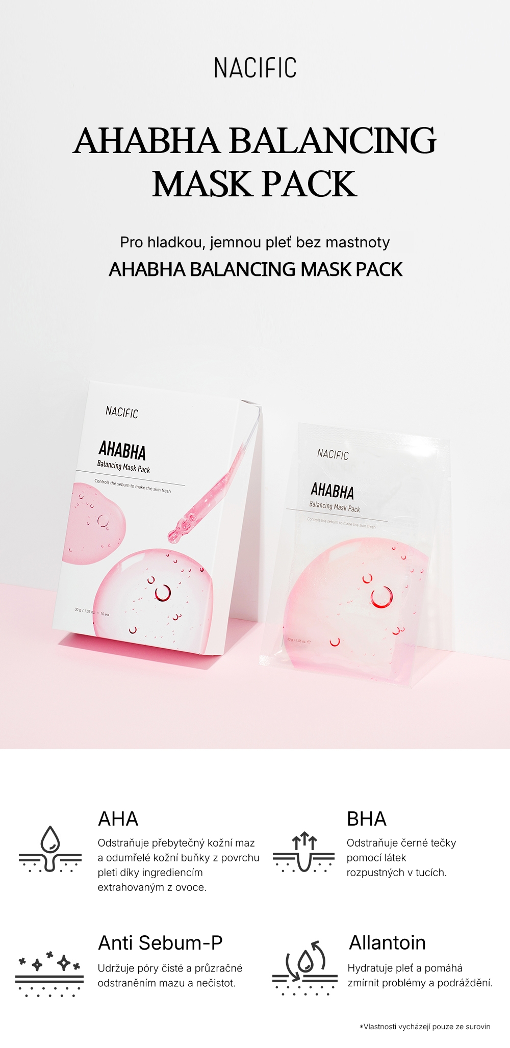1.0. NACIFIC Detailed Page AHABHA Sheet Mask